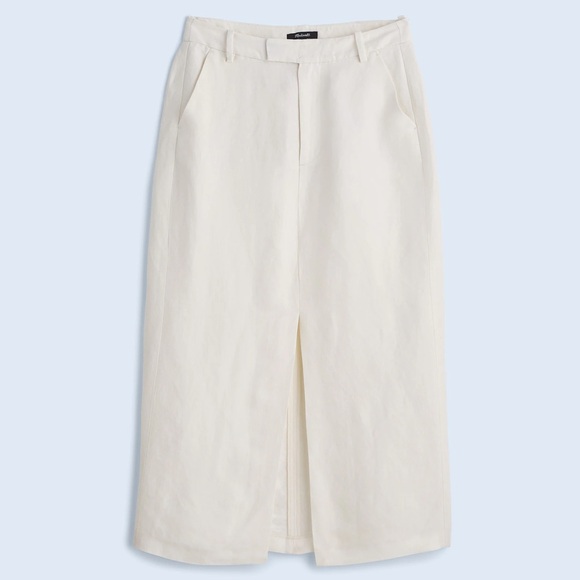 Madewell Black and White Midi Skirt - Picture 6 of 13